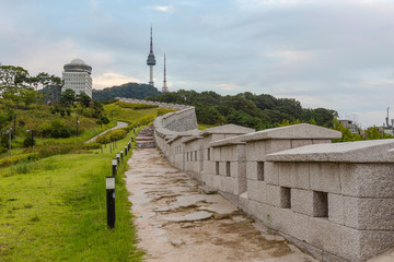 Wall Mural - Namsan Park and N Seoul Tower South Korea.