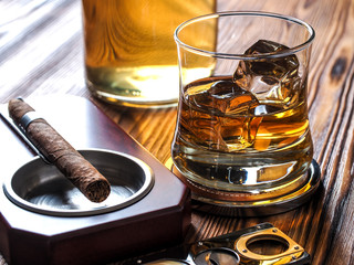 Wall Mural - Whisky and cigars