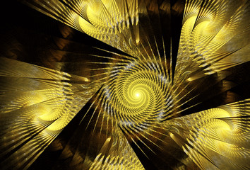 Wall Mural - Abstract color dynamic background with lighting effect. Fractal art