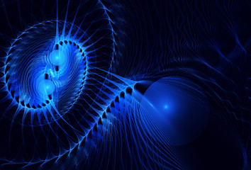 Wall Mural - Abstract color dynamic background with lighting effect. Fractal art