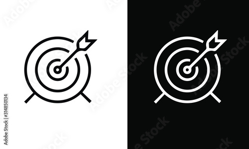 Cuadros en Lienzo Core Values vector design icon black and white