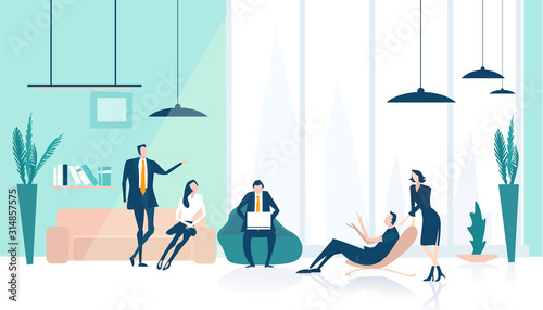 Cuadros en Lienzo Business people working in office