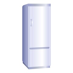Poster - Fridge freezer icon. Cartoon of fridge freezer vector icon for web design isolated on white background