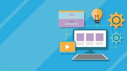 Poster - web design motion graphic animation