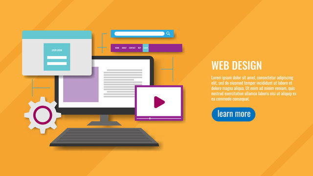 web design. landing page template