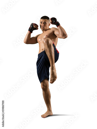 фотографія MMA male fighter isolated
