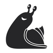 © Svitlana - Snail vector icon.Black vector icon isolated on white background snail .