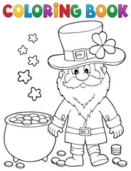 Canvas Print - Coloring book St Patricks Day theme 2