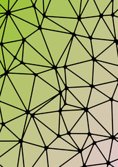  Abstract Low Polygon gradient Generative Art background illustration
