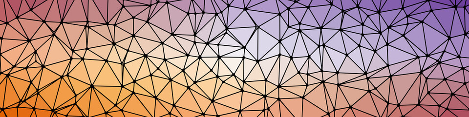 Abstract Low Polygon gradient Generative Art background illustration