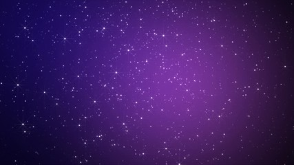 Wall Mural - glittering stars purple background