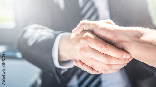 Cuadros en Lienzo Insurance agent presentation and consultations with a lawyer or insurance agent
