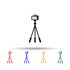 Poster - Photo camera multi color style icon. Simple glyph, flat vector of equipment photography icons for ui and ux, website or mobile application
