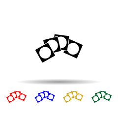 Poster - Filter, lens multi color style icon. Simple glyph, flat vector of equipment photography icons for ui and ux, website or mobile application