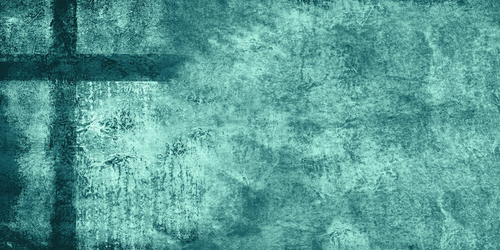teal cross grunge texture backdrop, ready for scripture, worship lyrics, quote... text
