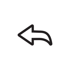Poster - Forward icon,  share or redo. Arrow black vector icon.