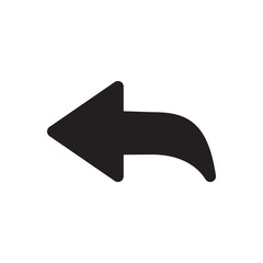 Poster - Forward icon,  share or redo. Arrow black vector icon.