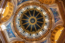 Ornate Interior Of The Saint Paul Minnesota Capital Dome