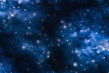 Wall Mural - stars, planet and galaxy in cosmos universe, space and time travel science background