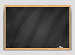 © Art Alex - Blackboard background and wooden frame. Rubbed out dirty chalkboard. Vector illustration.