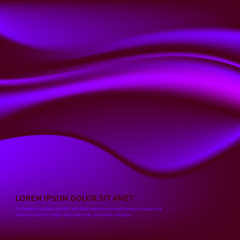 Wall Mural - vector background with elegant beautiful purple blue neon abstract wavy mesh design