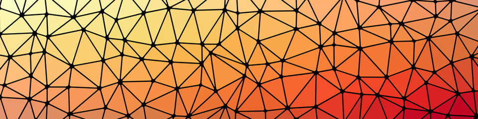 Abstract Low Polygon gradient Generative Art background illustration