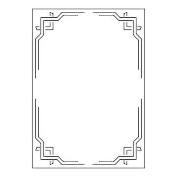 vector image, decorative ornamental frame, original design