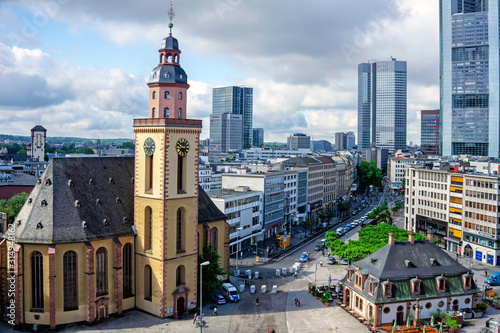 Cuadros en Lienzo Skyscrapers of Frankfurt am Main