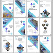 © xenia_design - Creative brochure templates with colorful cubes, trendy geometric abstract background. Covers design templates for flyer, leaflet, brochure, report, presentation, advertising, magazine.