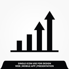 Poster - chart icon illustration isolated vector sign symbol