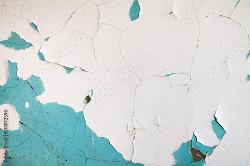 Fotomural The texture of the wall with peeling paint
