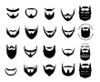 © pisut - beard vector set collection graphic clipart design