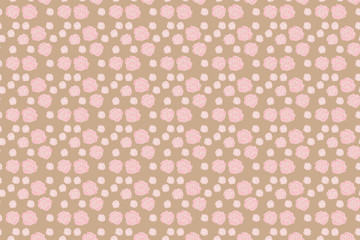 Wall Mural - flowers on seamless white background