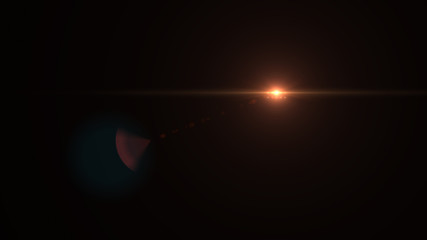 Wall Mural - abstract of lighting for background. digital lens flare in dark background