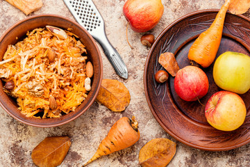 Wall Mural - Grated ripe apples