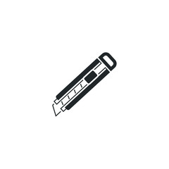 Aufkleber - cutter icon template color editable. Working tools, Construction and Manufacturing symbol vector sign isolated on white background illustration for graphic and web design.