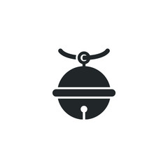 Aufkleber - pet bell icon template color editable. pet bell symbol vector sign isolated on white background illustration for graphic and web design.