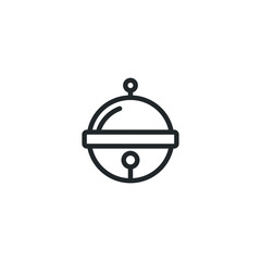 Aufkleber - pet bell icon template color editable. pet bell symbol vector sign isolated on white background illustration for graphic and web design.