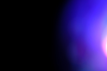 Poster - blue flare on a black background. beautiful light for design