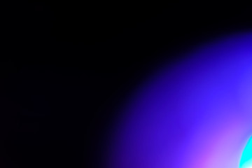 Poster - blue flare on a black background. beautiful light for design