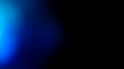Poster - blue flare on a black background. beautiful light for design