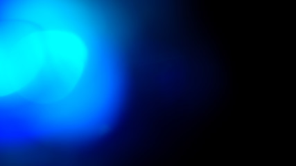 Poster - blue flare on a black background. beautiful light for design