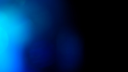 Poster - blue flare on a black background. beautiful light for design