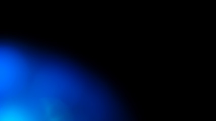 Poster - blue flare on a black background. beautiful light for design