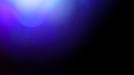 Poster - blue flare on a black background. beautiful light for design