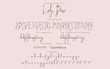 © Ira Dvilyuk - Handwritten script font vector alphabet Lady Boss set