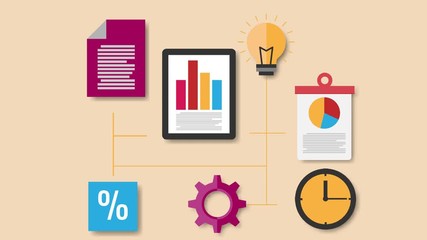 Poster - business plan motion graphic animation