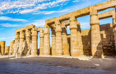 Poster - Colonnade in Karnak Temple