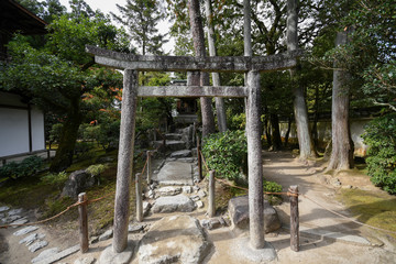 Poster - Ginkaku-ji Silver Pavilion during the autumn season in Kyoto