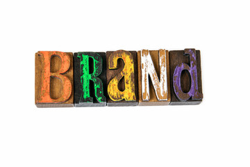Wall Mural - brand. marketing, trust, identity and logo, abstract background